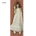 Handmake Doll Dresses Pajamas Mini Fashion Doll Princess Long Skirt DIY Accessories for 1/3 1/4 1/6 BJD 30/45/60cm Dolls