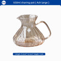 Bincoo 500ml / 600ml Glass Hand Drip Coffee Pot Carafe Share Pot Pour Over Coffee Server Drip Coffee Pot