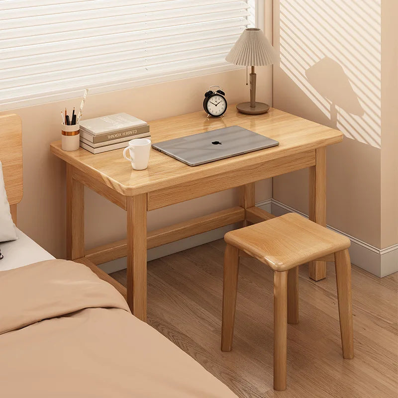 Escritorio de madera maciza para estudiantes, uso doméstico, dormitorio, escritorio de computadora, escritorio de estudio, escritorio de escritura, escritorio de oficina