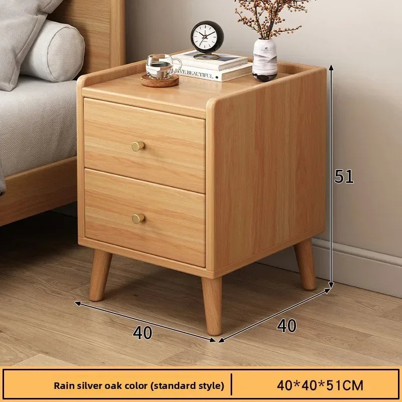 Muebles de hogar Mesita de noche Pequeña mesita de noche con almacenamiento Estrecho mueble de dormitorio Mesita de noche