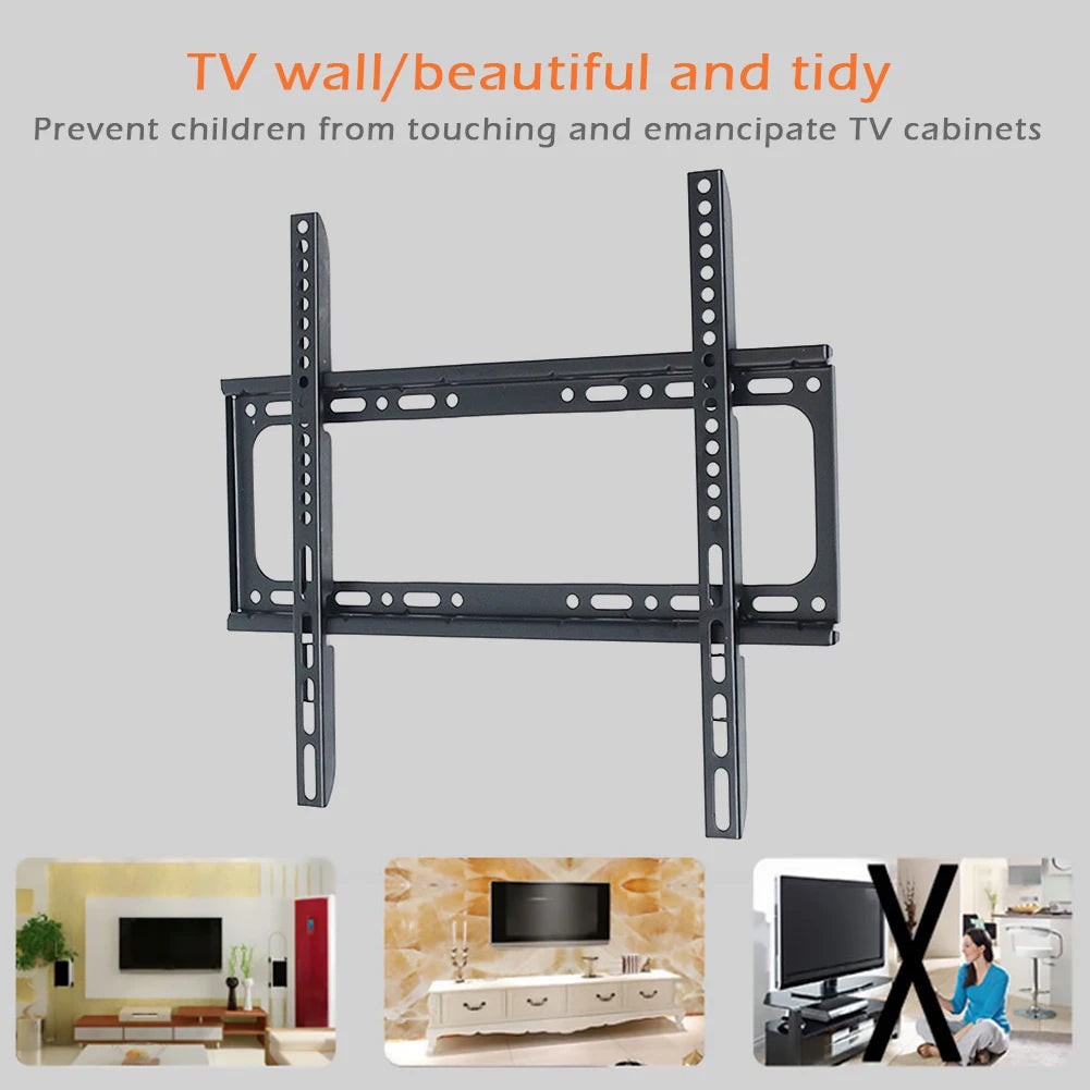 Soporte de pared universal para TV de 26 a 63 pulgadas, soporte de monitor ajustable de perfil bajo para TV, montaje en pared plano para monitor LCD LED