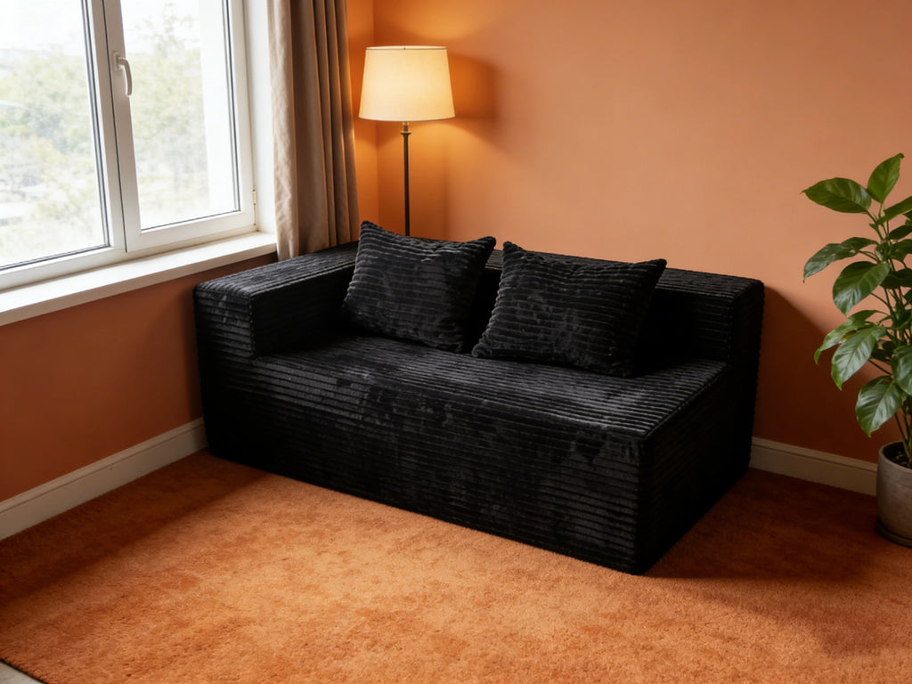 Sofá Lounge Sin Huesos Completamente Esponjoso Ultra Suave con Sensación de Nube para Dormitorio Sala de Estar