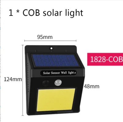 Nueva lámpara de pared solar LED con sensor, 40 cuentas de lámpara, impermeable para exteriores, jardín, patio, decorativa, calle, pasillo, lámpara de emergencia