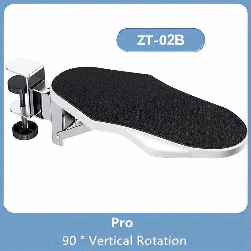 Extensor de reposabrazos para ordenador, soporte de almohadilla ajustable para escritorio, reposabrazos ergonómico para codo, soporte plegable giratorio para escritorio