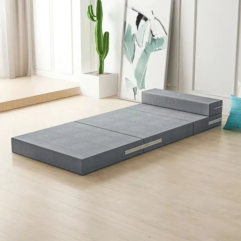 Colchón plegable para el suelo, esterilla portátil para siestas, colchoneta de viaje para sofá, colchoneta de espuma viscoelástica, esterilla portátil para dormir para la hora del almuerzo y viajes