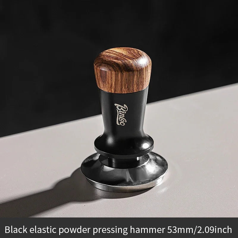 Bincoo Pro Apisonador de Fuerza Constante, Ajuste de Precisión de 51/58 mm, Presión Consistente de 30 LB, Herramienta Profesional para Espresso