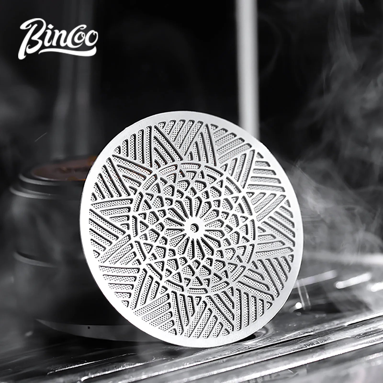 Bincoo 51/58mm Espresso Portafilter Dispersion Plate Stainless Steel Sintered Shower Screen Even Extraction Upgrade Accessories