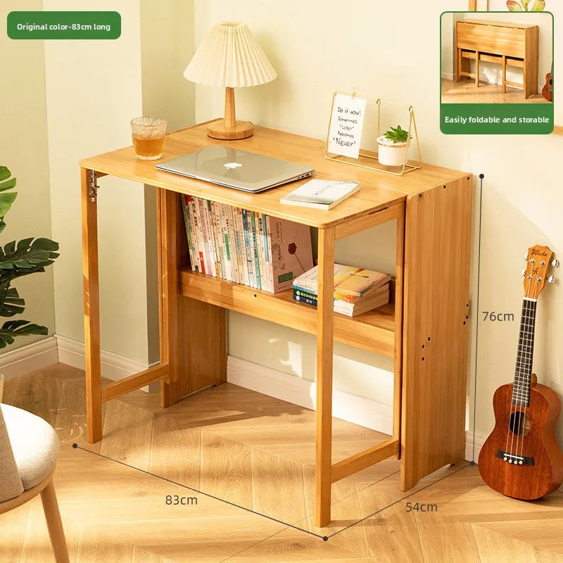 Escritorio de ordenador plegable, escritorio de oficina en casa, escritorio simple, banco de trabajo para dormitorio, escritorio simple de estudio y escritura.