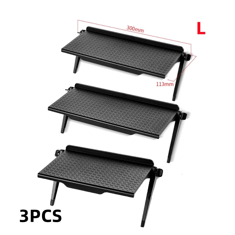 1/3PCS TV Screen Top Storage Shelf Adjustable Monitor Storage Rack Computer Desktop Display Stand TV Storage Rack Home Organizer