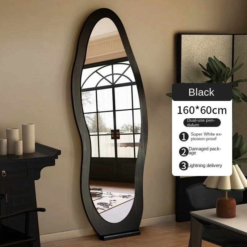 Espejo de cuerpo entero, espejo de forma especial para celebridades de Internet, espejo de pie para el hogar, espejo de pared para dormitorio, espejo de probador