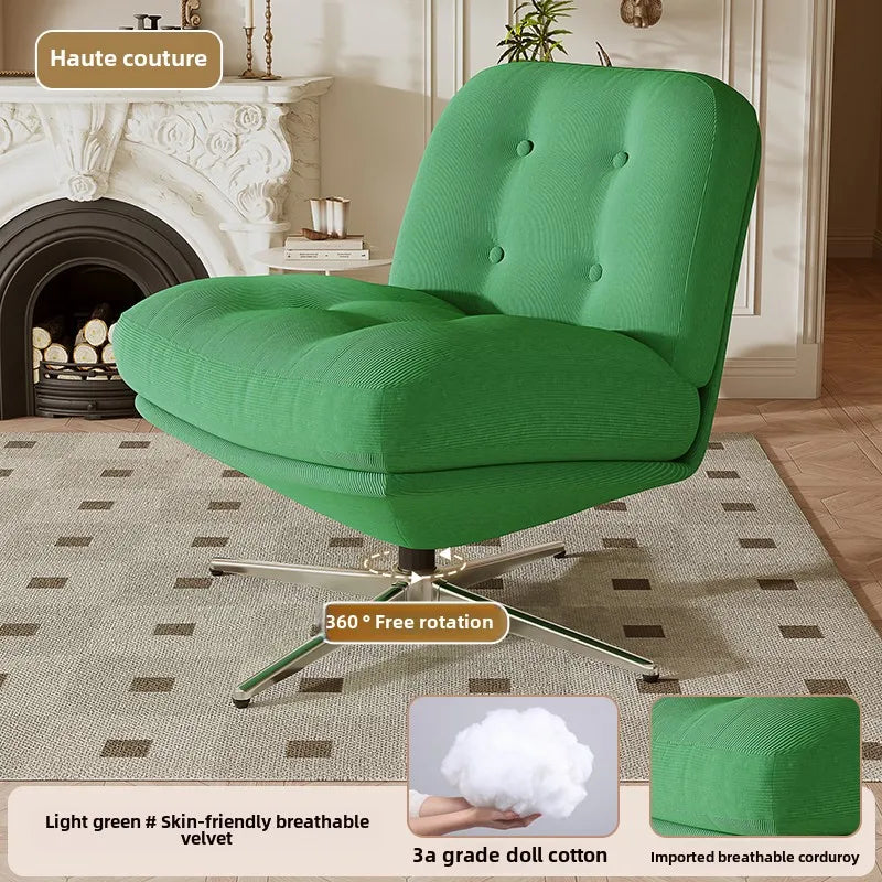 Sillón individual, lujo ligero, estilo medieval Bauhaus, sillón de ocio para sala de estar, sofá perezoso para dormitorio