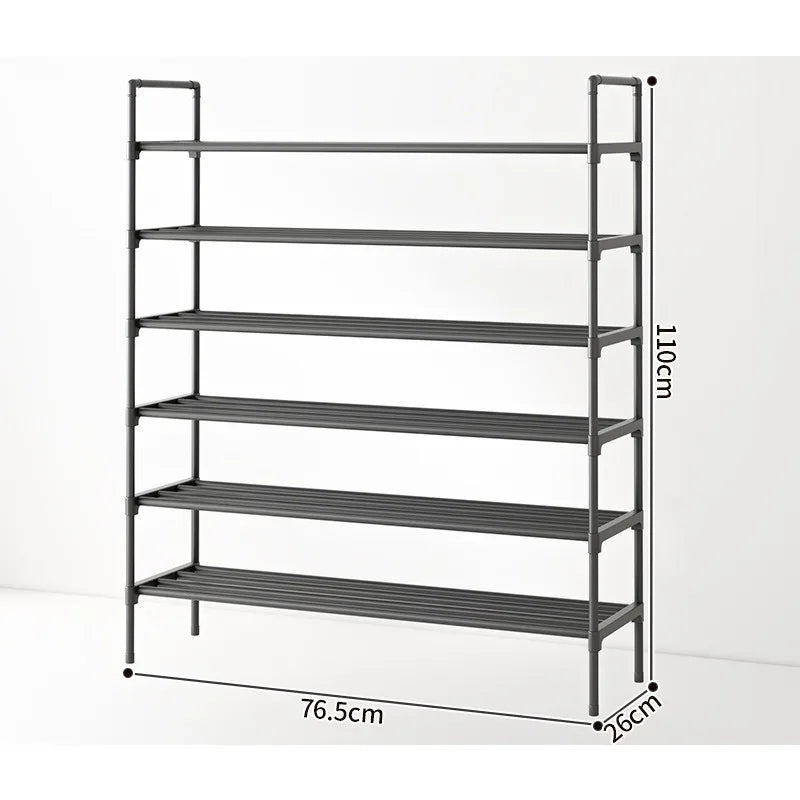 Zapatero sencillo doméstico multifuncional de varios pisos para puerta, estante de almacenamiento para interiores y exteriores, estante de almacenamiento para dormitorio de estudiantes.