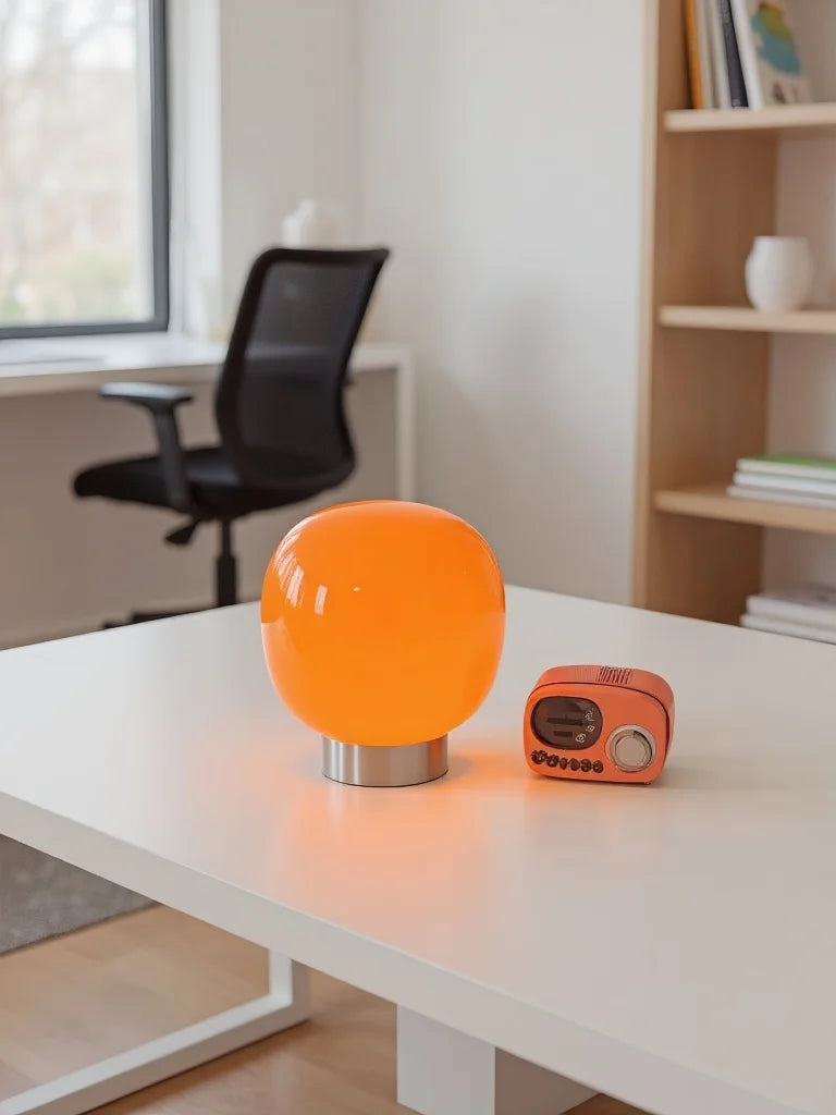 Lámpara de mesa de cristal Macaron para dormitorio de hotel, mesita de noche, sala de estar, atenuación tricromática, decoración, luces de escritorio modernas minimalistas