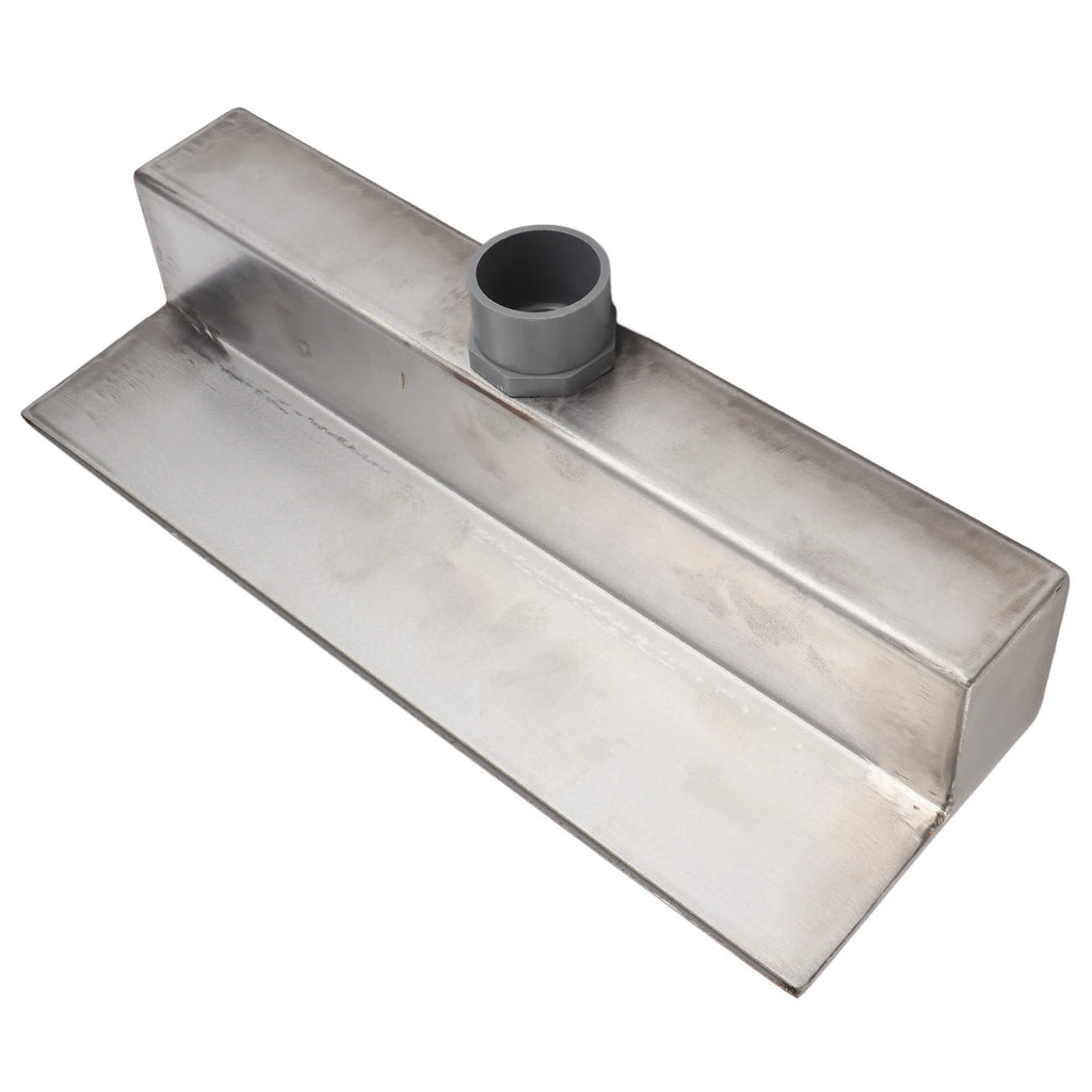 Salida de cascada Salida de cascada de acero inoxidable 304, rebosadero decorativo para fuentes de cascada para patios, jardines, villas y piscinas