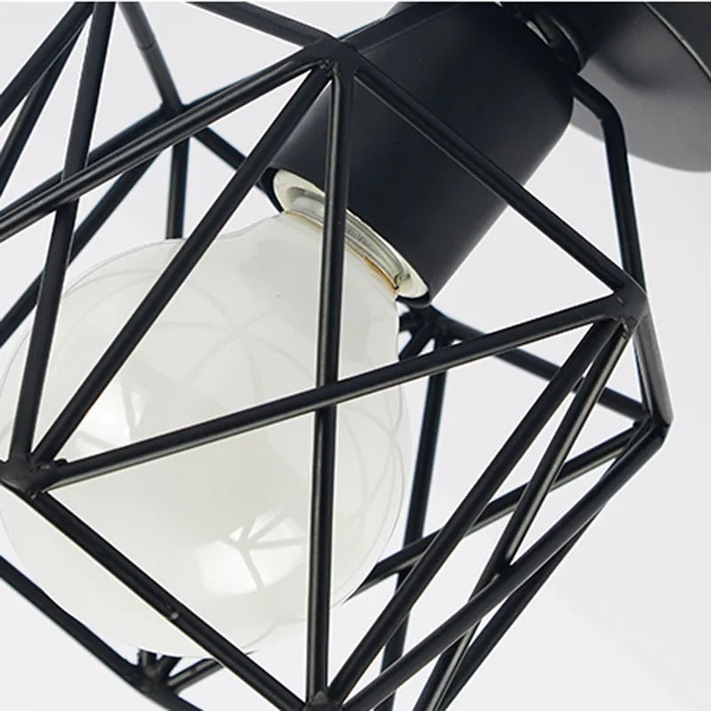 Lámpara colgante LED moderna de hierro con base E27 Minimalista Lámpara colgante Sala de estar Dormitorio Restaurante Tienda Bar Accesorio de decoración