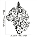 Encantador Adorno Metálico de Gato y Árbol para Pared - Decoración Minimalista para Dormitorio, Sala de Estar, Oficina - Regalo Perfecto de Estreno de Casa