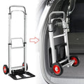 Folding Moving Cart with Wheels, Portable Lightweight Hand Truck Dolly for Warehouse, Transport & Home