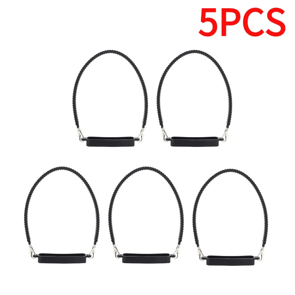 Mango de silicona suave para botella de agua, soporte portátil de silicona para botella térmica con correa, accesorios para vaso Stanley