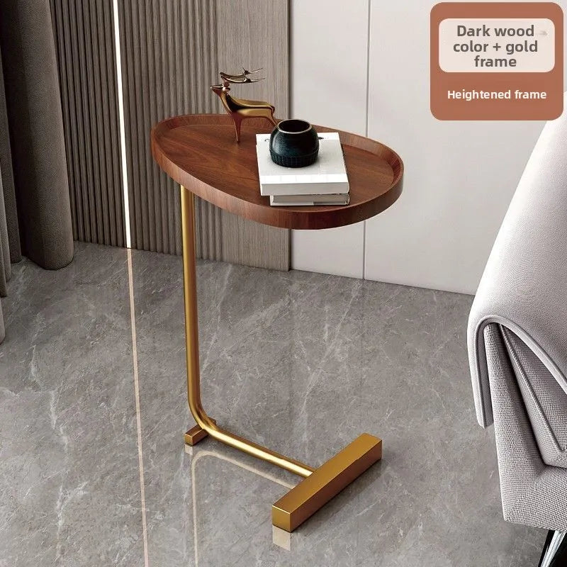 Mesa de centro elevable de lujo moderno, mesa auxiliar, mesita de noche, mesa rodante portátil, esquinera de sofá para apartamento pequeño, sala de estar minimalista