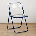 Silla plegable de celebridad de Internet, silla transparente acrílica, foto de silla terminada sin silla, taburete plegable simple de cristal para comedor