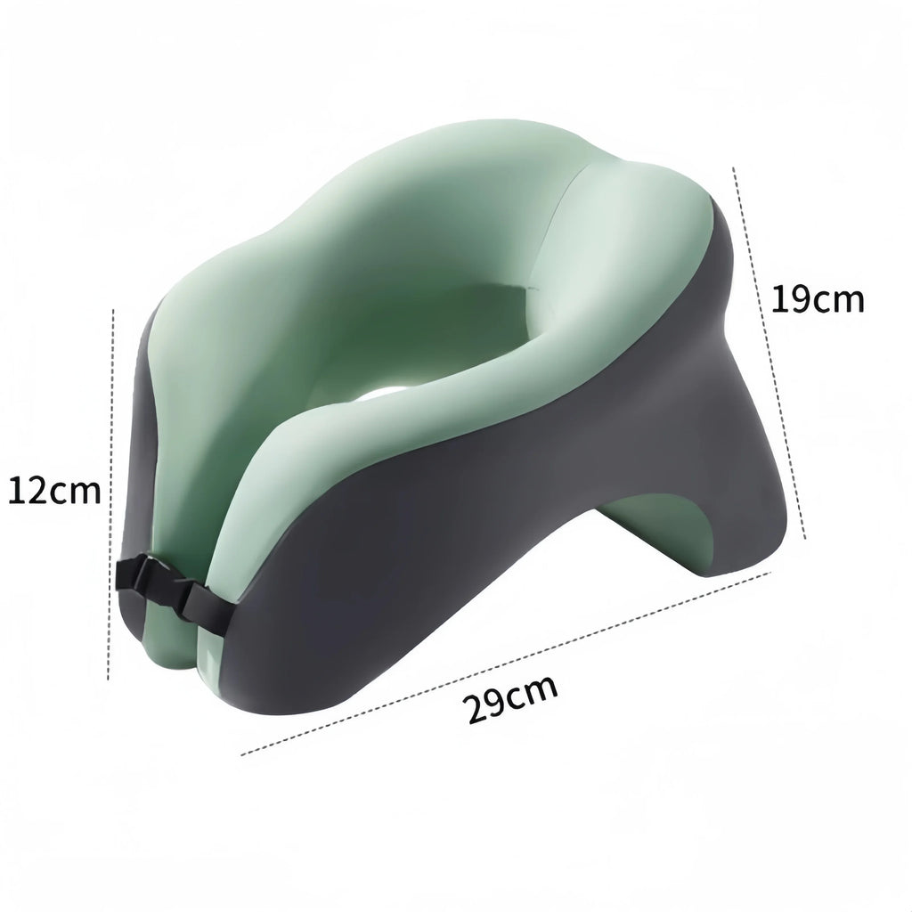 Almohada de viaje portátil en forma de U de espuma viscoelástica, almohadas para dormir, almohada para siesta de oficina, cojín cervical para coche o avión, soporte ergonómico para la cabeza