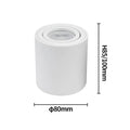 Spotlight GU10 Fitting Round LED Surface Mounted Ceiling Spot Light GU 10 Halogen Bulb Cylinder Down Lamp Fixture 220V