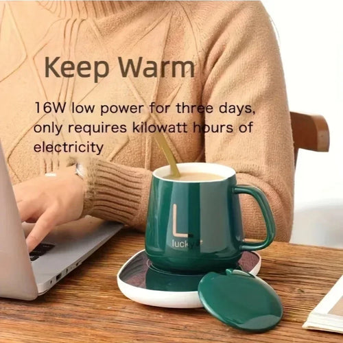 2025 warm and insulated coffee cups ceramic constant-temperature cups 55 degree warm ceramic cup with Jiapin mug gift box sets