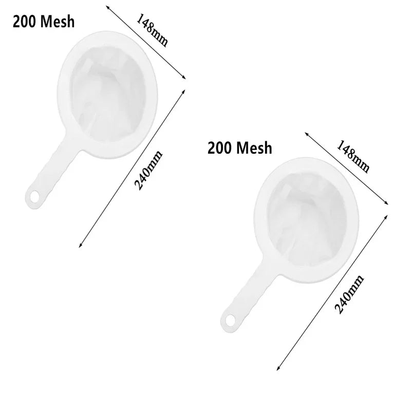 Soy Milk Wine Filter Bag Nut Milk Bag Tea Coffee Oil Yogurt Filter Net Mesh Kitchen Food Reusable Nylon Filter Bags Strainer