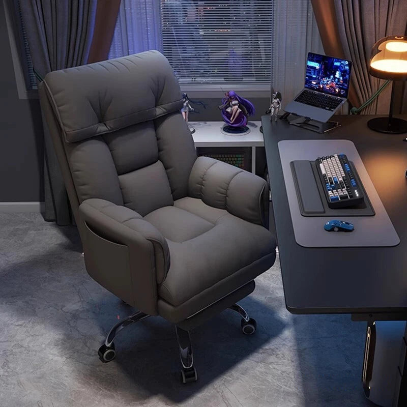 Silla de oficina ergonómica Silla de ordenador Silla de sofá Sedentario No cansado Sensación envolvente Silla de oficina Suministros de oficina para el hogar