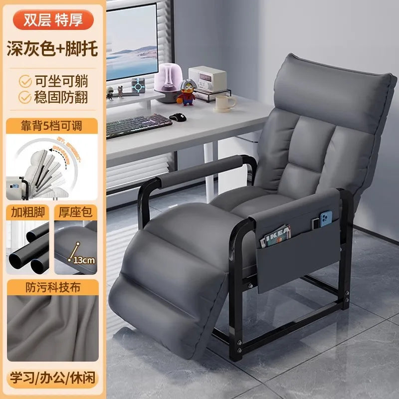 Sofá Cama Plegable Convertible Sillón Reclinable Perezoso Sofá Individual Tumbona Silla Salón Balcón Oficina Dormitorio Muebles para el Hogar
