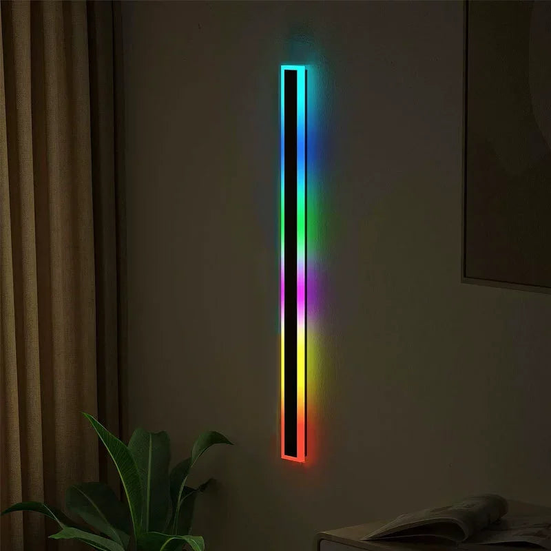 Apliques de pared RGB para exteriores, porche, Navidad, Pascua, fiesta, control remoto inteligente, iluminación decorativa para balcón y terraza, lámpara de pared