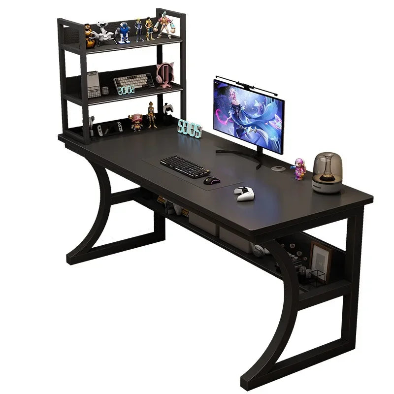 Gaming Desk Storage Sturdy Computer Desk Desktop Rack Bedroom Office Study Writing Simple Mobilier Bureau Office Furniture