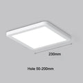 LED Panel Lights Ultra thin Ceiling Downlight 50mm to 200mm Cut Hole Adjustable Panel Light AC85-265V Indoor Lighting Lamp
