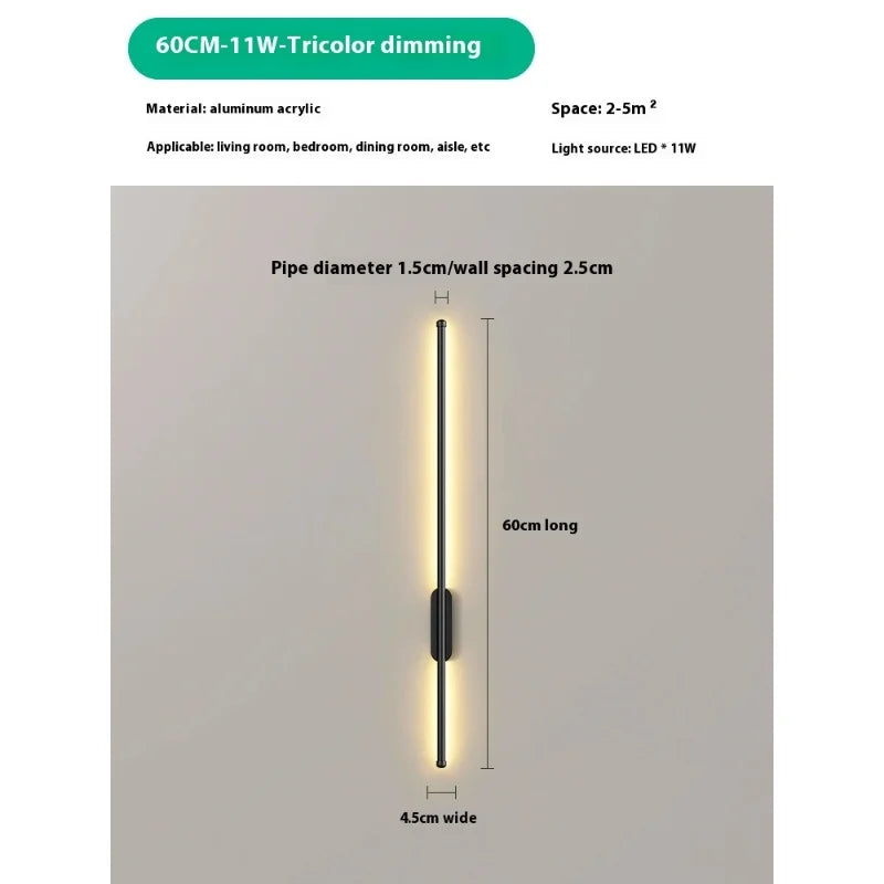 Lámpara de pared LED recargable por USB, accesorio de iluminación de pared interior con control remoto, regulable, tricolor, no requiere perforación