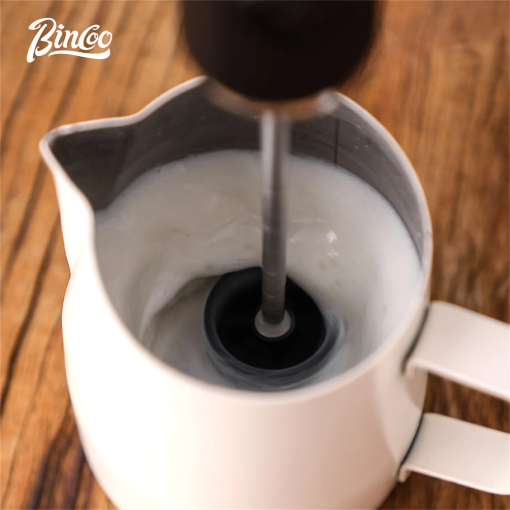 Espumador de leche Bincoo USB recargable de 2 velocidades, batidor de mano y mini mezclador para café con leche y herramientas de cocina