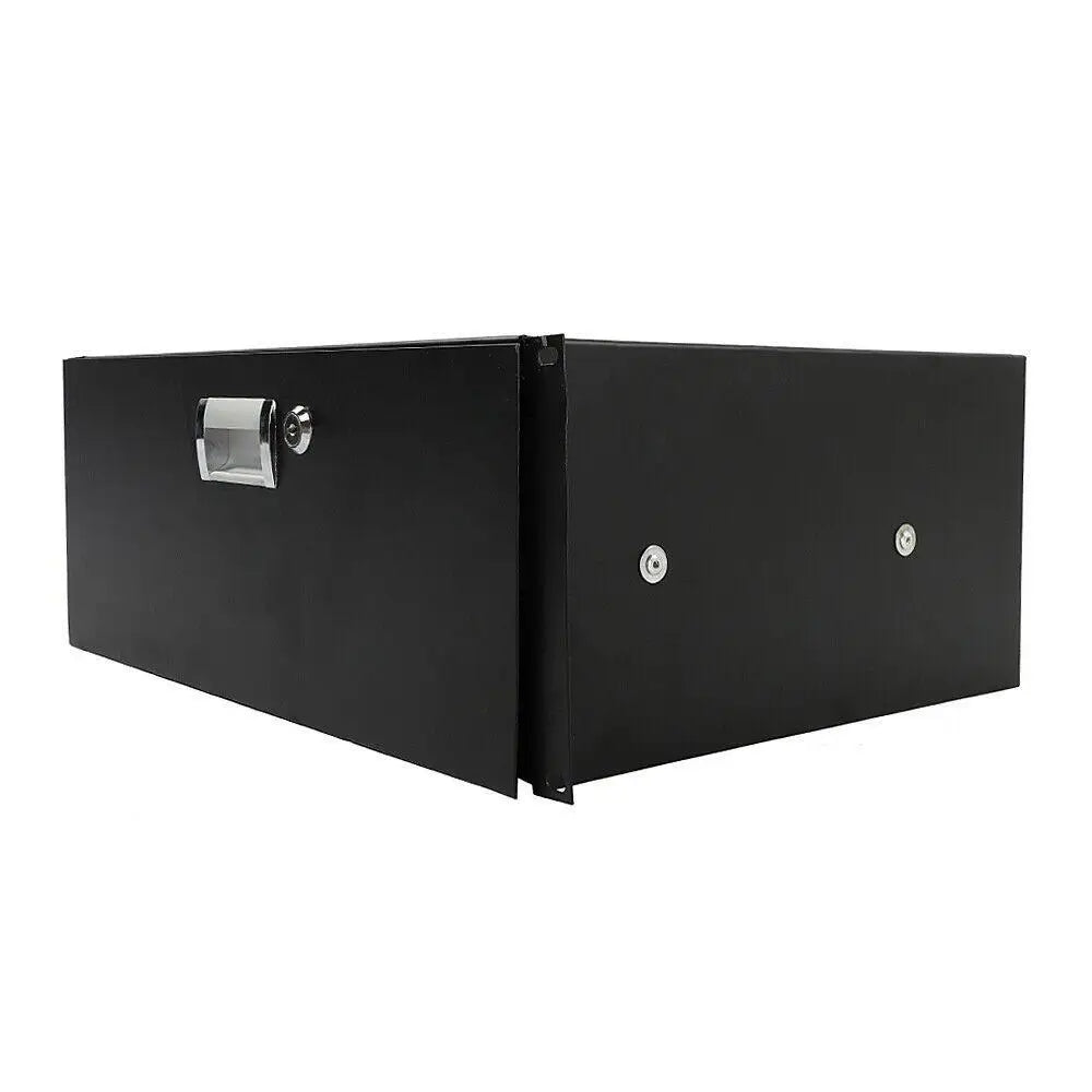 Estuche rack profesional de 4U, placa de acero de 19", cajón para DJ, gabinete para equipos con llave