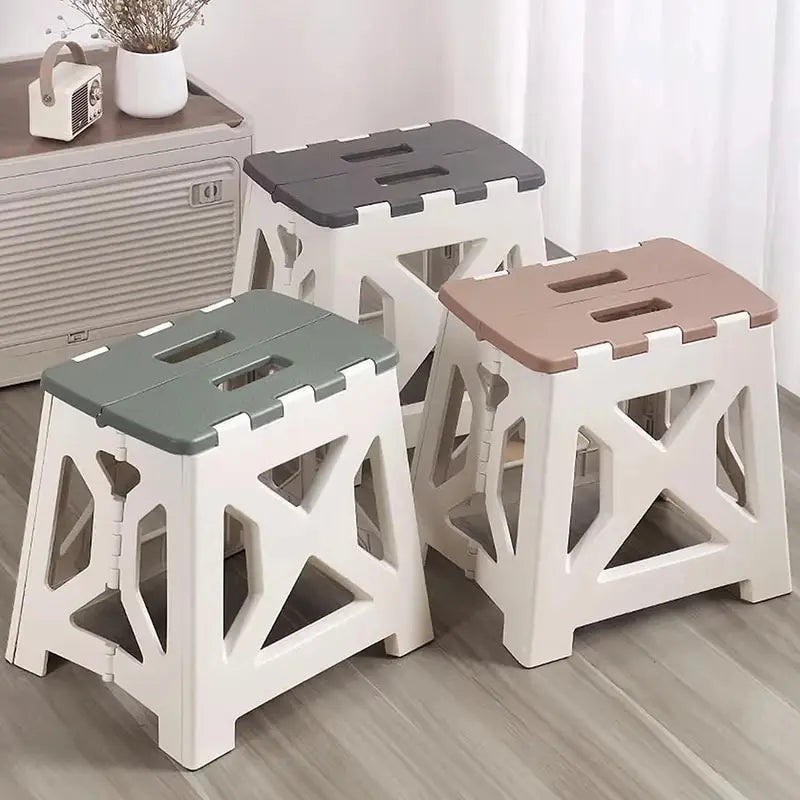Taburete plegable portátil para exteriores para uso doméstico, multifuncional para cambio de zapatos, taburete de pesca sencillo y ligero