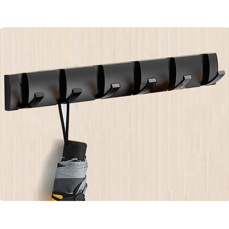 Coat Rack Wall Mount - Modern, Metal Wall Coat Rack Sturdy Wall Hook Rack Rail for Hanging Coat, Jacket, Clothes, Hat