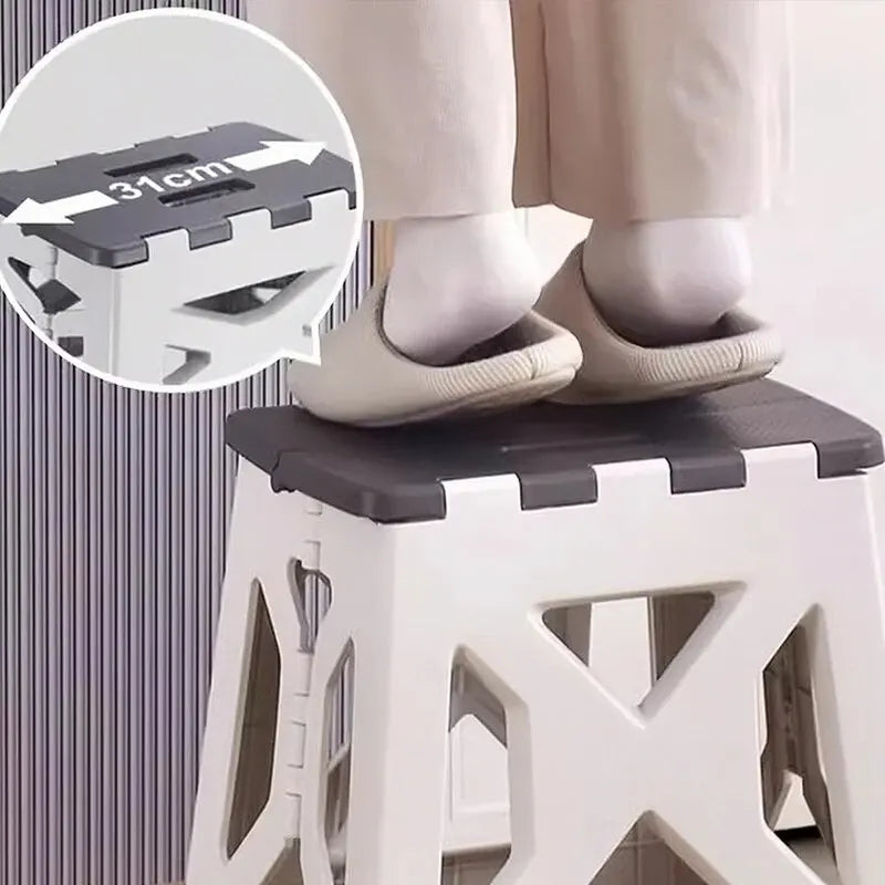 Taburete plegable portátil para exteriores para uso doméstico, multifuncional para cambio de zapatos, taburete de pesca sencillo y ligero