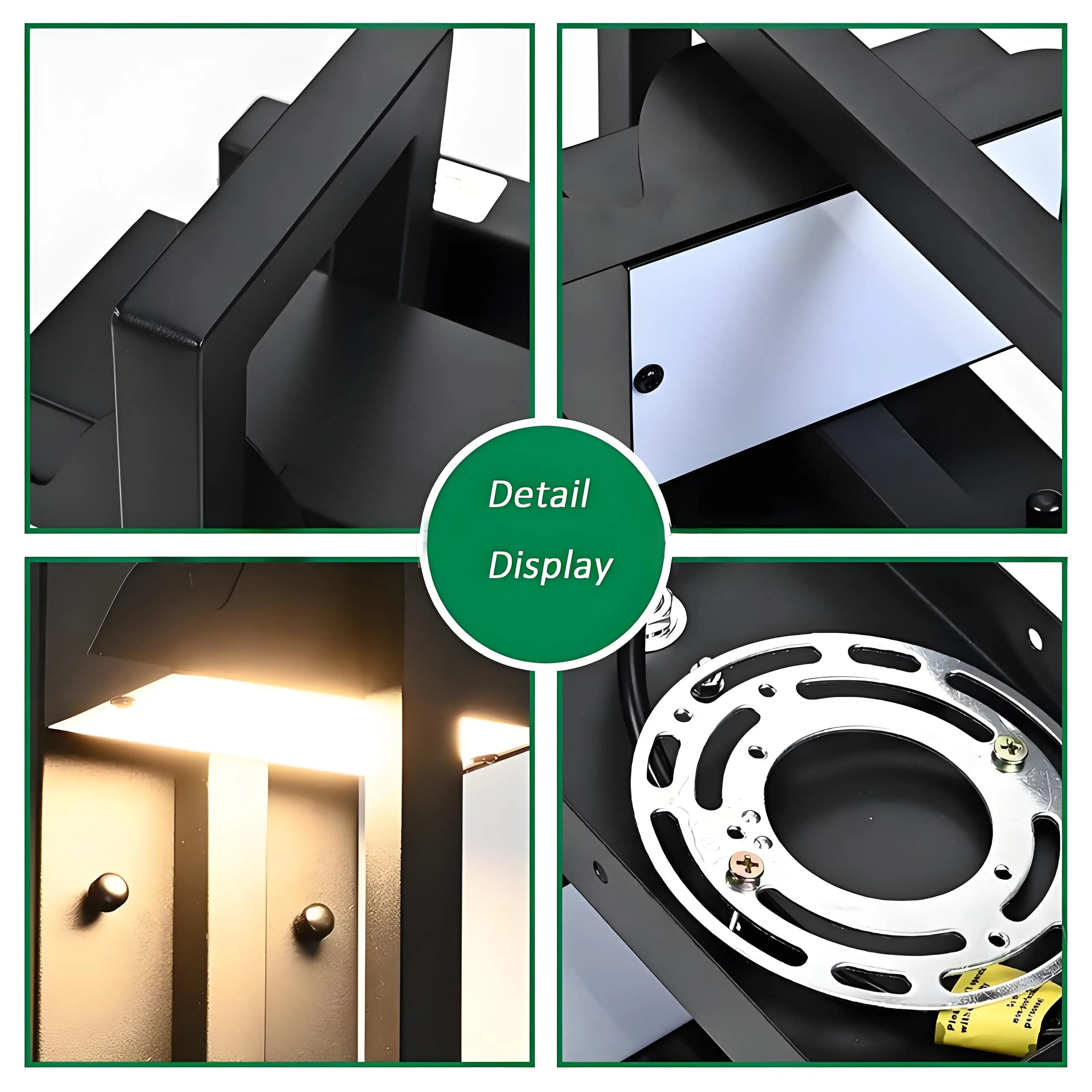 Luz de pared impermeable IP65, lámpara LED de pared exterior 12W, iluminación decorativa de aluminio para pasillo y jardín, lámparas y apliques exteriores modernos