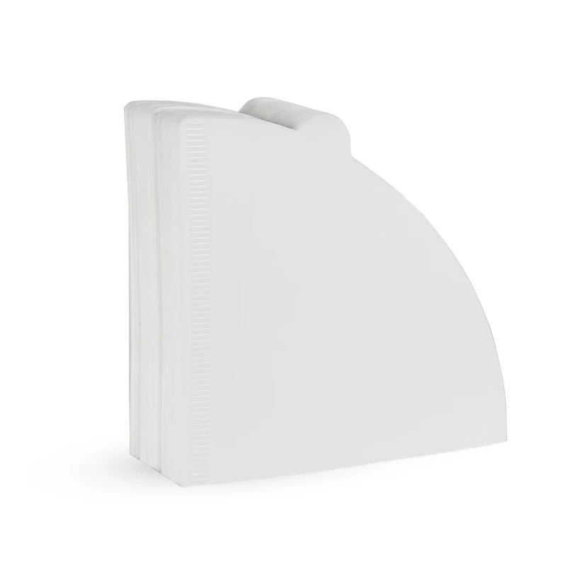10-100 PCS Papel de Filtro de Café, Cono de Pulpa de Madera en Forma de V, Filtro de Goteo para 2-4 Tazas, Filtros de Papel de Café por Goteo Natural, Accesorios