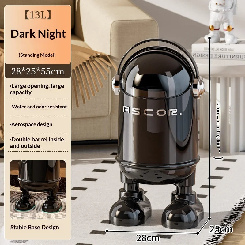 Bote de basura con sensor sin contacto de acero inoxidable, cubo de basura de gran capacidad para cocina, baño, dormitorio, sala de estar, hogar