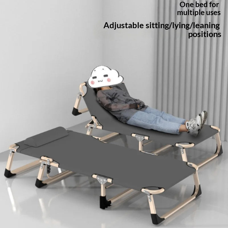 Ropa de cama plegable sencilla para siesta al aire libre, equipo de viaje para acampar, silla de descanso para siesta de oficina para adultos, cama pequeña portátil para exteriores, muebles Canion.