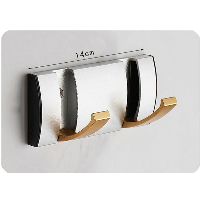 Coat Rack Wall Mount - Modern, Metal Wall Coat Rack Sturdy Wall Hook Rack Rail for Hanging Coat, Jacket, Clothes, Hat