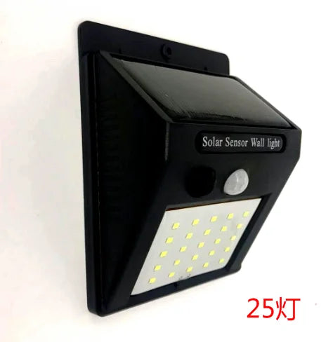Nueva lámpara de pared solar LED con sensor, 40 cuentas de lámpara, impermeable para exteriores, jardín, patio, decorativa, calle, pasillo, lámpara de emergencia