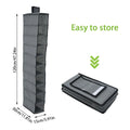 Hanging Shoe Organizer Non-woven Shoe Storage Shelf 10-Layer Foldable Hanging Shoe Rack Space Saving for Home Bedroom Closet