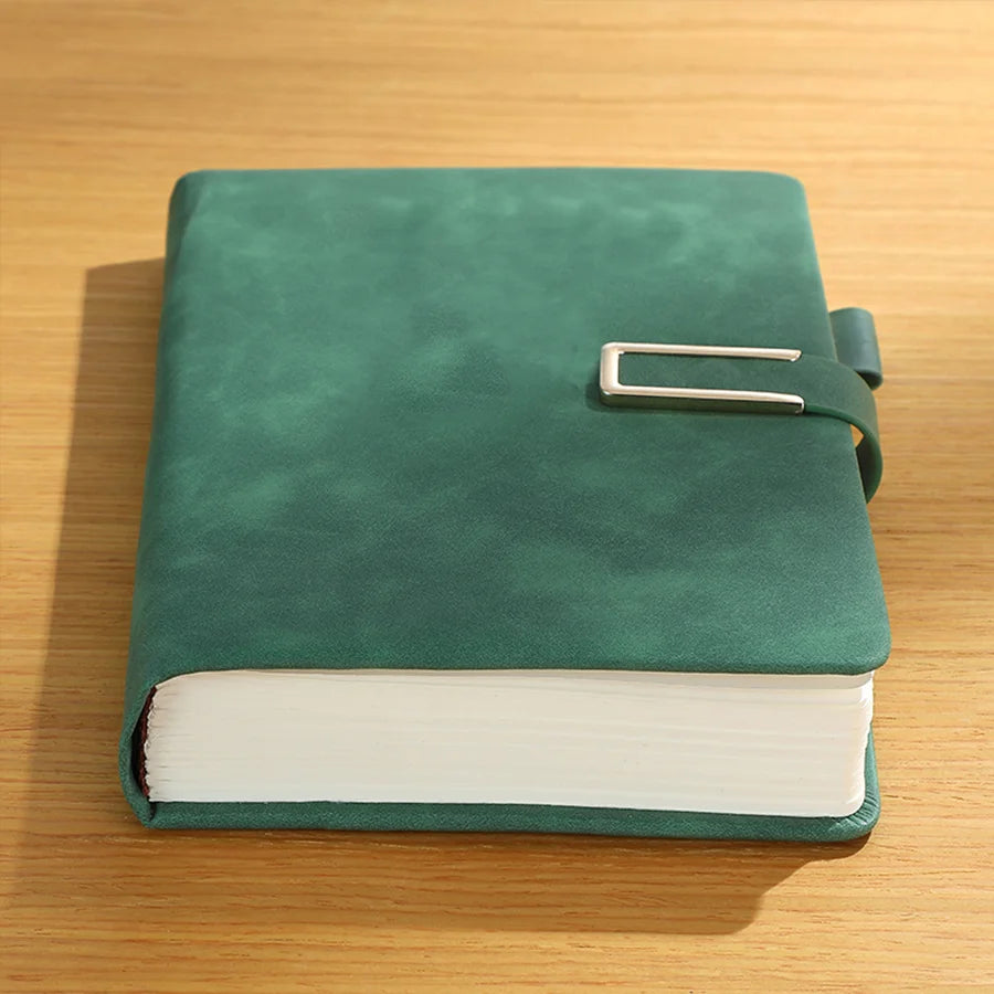 Cuaderno de cuero A5 vintage con tapa blanda personalizada, perfecto para reuniones de negocios y la vida universitaria