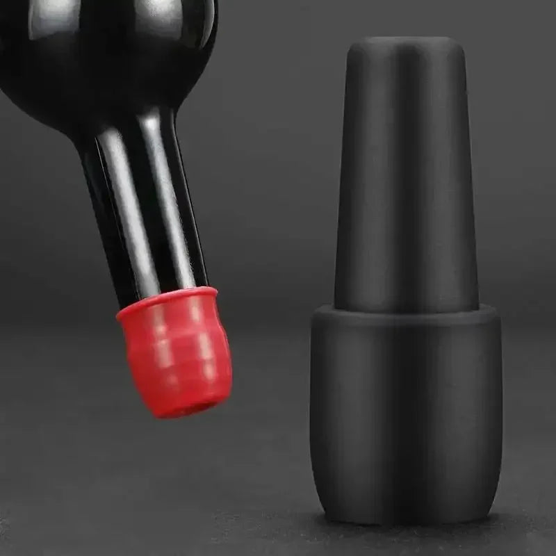 Tapón universal para botellas de vino tinto con tapón de doble sellado de silicona suave y utensilios de bar, vino y herramientas de cocina