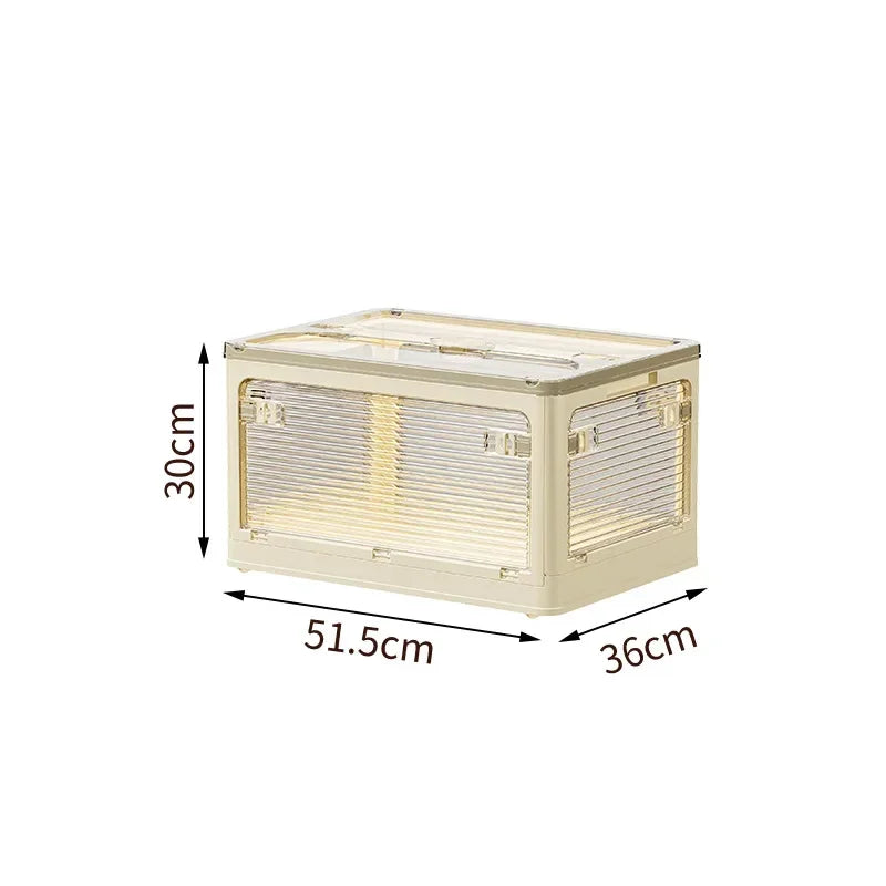 Caja de Almacenamiento Plegable para el Hogar, Caja de Almacenamiento Multifuncional de Gran Capacidad a Prueba de Humedad y Plagas
