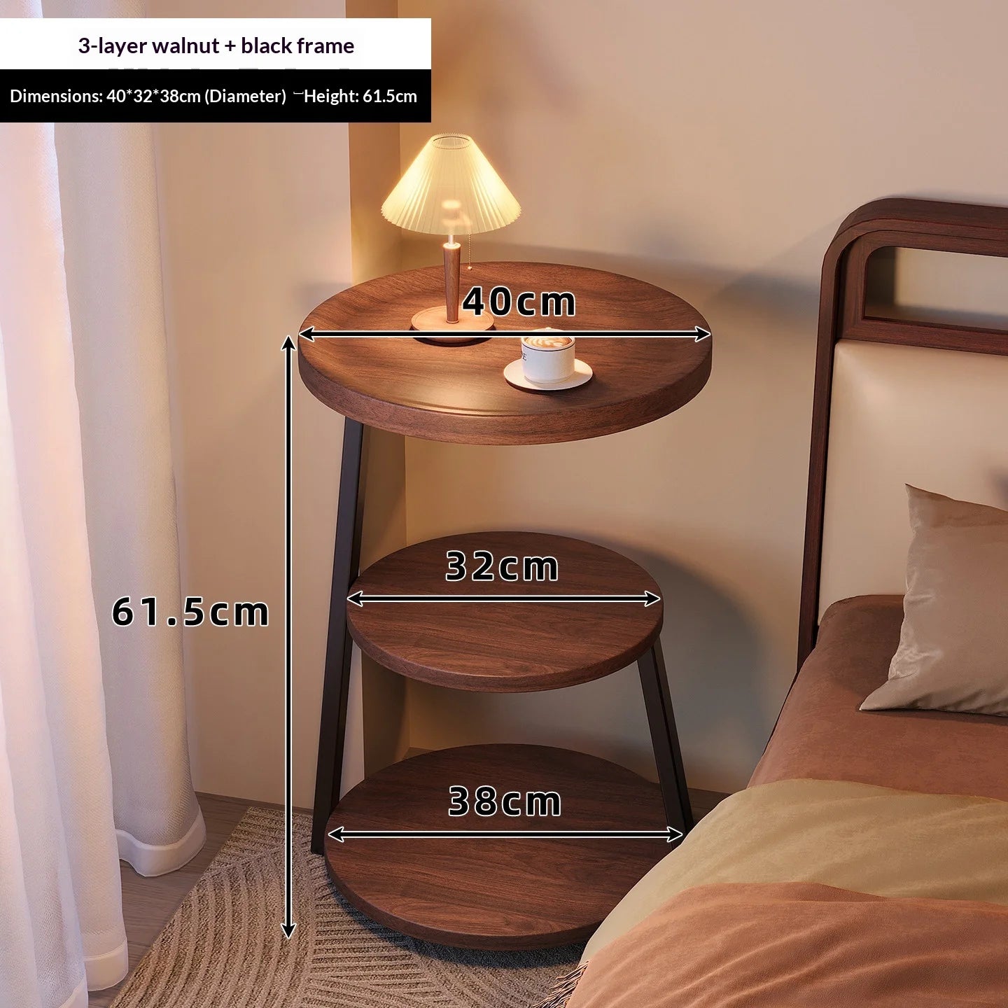 Mesita de noche moderna de madera, armario de mesita de noche, muebles de dormitorio, 2 cajones de almacenamiento, carga USB, muebles que ahorran espacio para el dormitorio